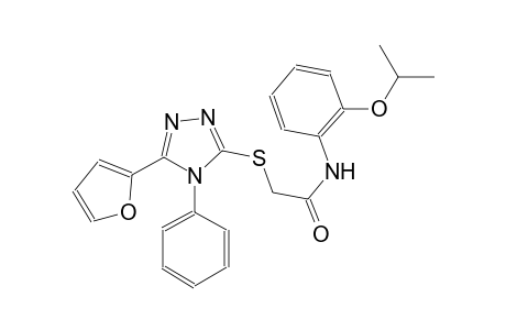 acetamide, 2-[[5-(2-furanyl)-4-phenyl-4H-1,2,4-triazol-3-yl]thio]-N-[2-(1-methylethoxy)phenyl]-