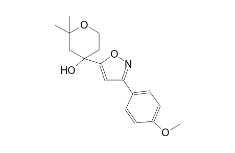 2H-pyran-4-ol, tetrahydro-4-[3-(4-methoxyphenyl)-5-isoxazolyl]-2,2-dimethyl-