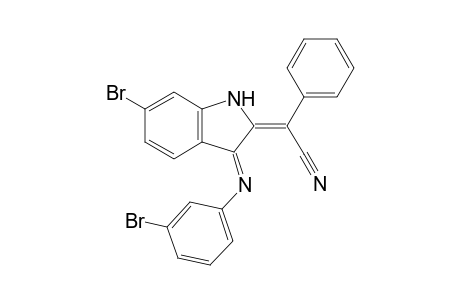 (E)-2-[1-Cyano-1-phenylmethylidene]-6-bromo-3-(3-bromophenyl)imino-2,3-dihydro-1H-indole