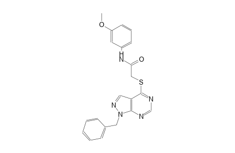 2-[(1-benzyl-1H-pyrazolo[3,4-d]pyrimidin-4-yl)sulfanyl]-N-(3-methoxyphenyl)acetamide