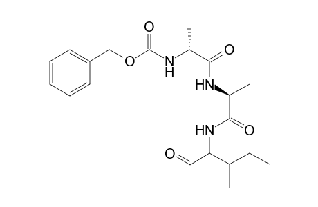 2-[N-(Benzyloxycarbonyl)-(R)-alanyl-(S)-alanylamino]-3-methylpentan-1-al