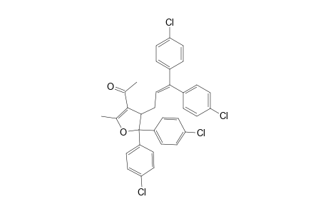 3-Acetyl-4-[3,3-bis(4-chlorophenyl)-2-propenyl]-5,5-bis(4-chlorophenyl)-2-methyl-4,5-dihydrofuran