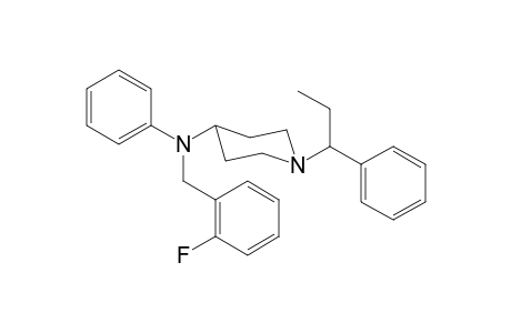 N-(2-Fluorobenzyl)-N-phenyl-1-(1-phenylpropan-1-yl)piperidin-4-amine