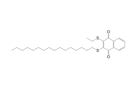 2-(Hexadecylsulfanyl)-3-(ethylsulfanyl)-1,4-naphthoquinone