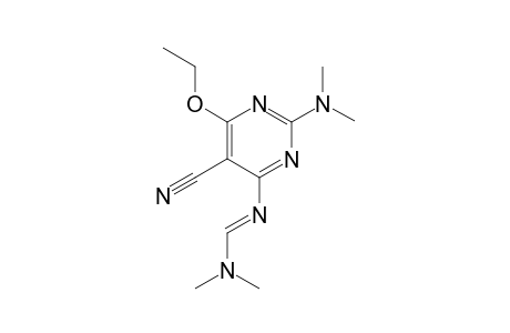 5-Cyano-2-dimethylamino-4-(dimethylamino)azomethino-6-ethoxypyrimidine