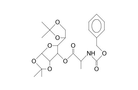1,2:5,6-Di-O-isopropylidene-3-O-(N-benzyloxycarbonyl-alanyl)-A-D-glucofuranose