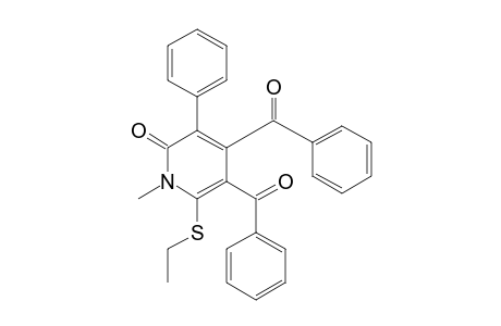 4,5-Dibenzoyl-6-(ethylthio)-1-methyl-3-phenyl-2(1H)-pyridinone