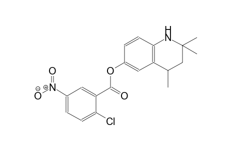 2,2,4-trimethyl-1,2,3,4-tetrahydro-6-quinolinyl 2-chloro-5-nitrobenzoate