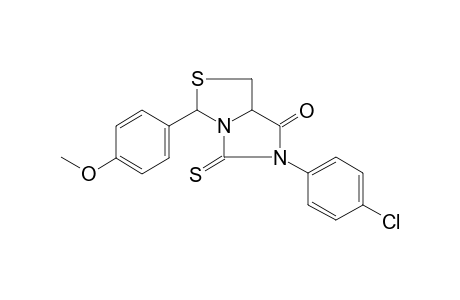 6-(4-Chlorophenyl)-3-(4-methoxyphenyl)-5-thioxotetrahydro-7H-imidazo[1,5-c][1,3]thiazol-7-one