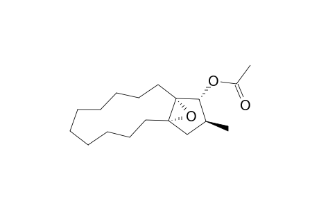 3a,13a-Epoxy-1H-cyclopentacyclododecen-1-ol, dodecahydro-2-methyl-, acetate, (1R*,2S*,3aS*,13aR*)-(.+-.)-