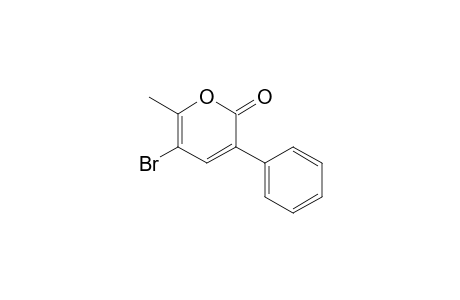 5-Bromo-6-methyl-3-phenylpyran-2-one