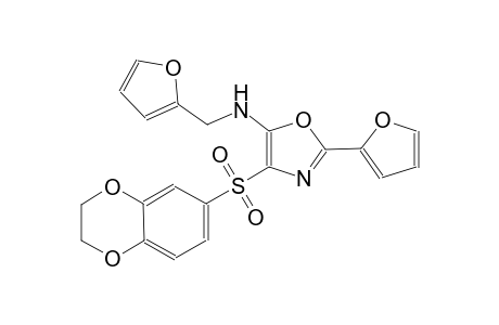 5-oxazolamine, 4-[(2,3-dihydro-1,4-benzodioxin-6-yl)sulfonyl]-2-(2-furanyl)-N-(2-furanylmethyl)-