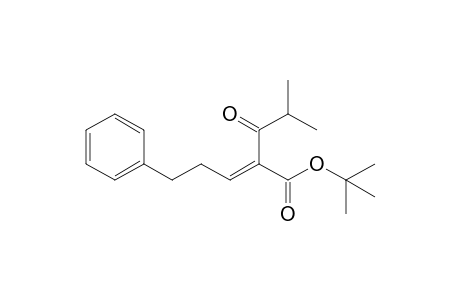 t-Butyl 2-isobutyryl-5-phenylpent-2-enoate