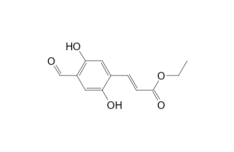 (E)-3-(4-formyl-2,5-dihydroxy-phenyl)acrylic acid ethyl ester