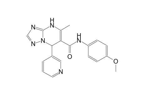 N-(4-methoxyphenyl)-5-methyl-7-(3-pyridinyl)-4,7-dihydro[1,2,4]triazolo[1,5-a]pyrimidine-6-carboxamide