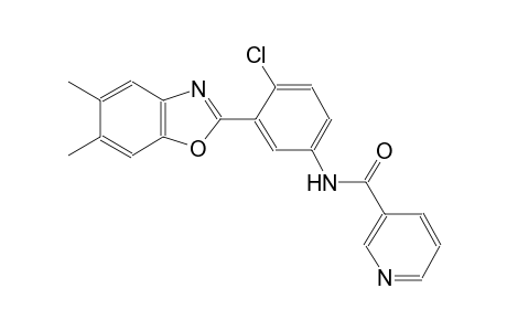 3-pyridinecarboxamide, N-[4-chloro-3-(5,6-dimethyl-2-benzoxazolyl)phenyl]-