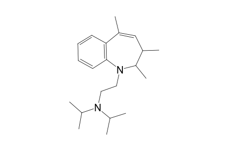 1-[2-(N-Diisopropylamino)ethy]-2,3,5-trimethyl-2,3-dihydro-[1H]-1-benzazepine