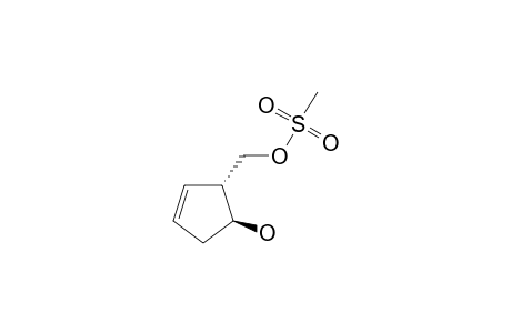 [(1R,5S)-5-hydroxy-1-cyclopent-2-enyl]methyl methanesulfonate