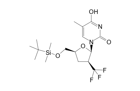 (2'S)-D-5'-O-(tert-butyldimethylsilyl)-2',3'-dideoxy-2'-trifluoromethylthymidinem