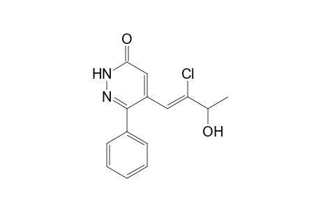 5-[(Z)-2-Chloro-3-hydroxybut-1-en-1-yl]-6-phenylpyridazin-3(2H)-one