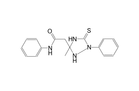 1,2,4-triazolidine-3-acetamide, 3-methyl-N,1-diphenyl-5-thioxo-