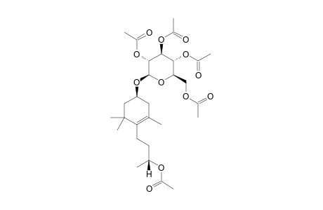 1S-4-(3S-3-HYDROXYBUTYL)-3,5,5-TRIMETHYLCYCLOHEX-3-ENYL-BETA-D-GLUCOPYRANOSIDE-PERACETYLATED