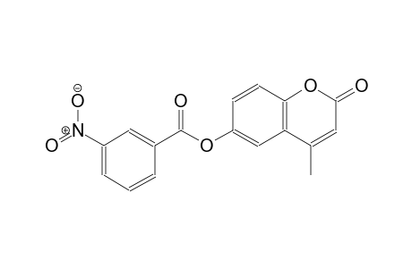 2H-1-benzopyran-2-one, 4-methyl-6-[(3-nitrobenzoyl)oxy]-
