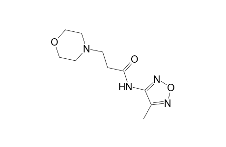 N-(4-Methyl-1,2,5-oxadiazol-3-yl)-3-(4-morpholinyl)propanamide