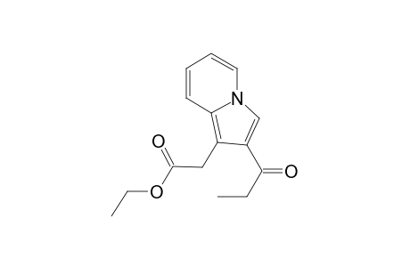 Ethyl 2-(2-propanoylindolizin-1-yl)acetate