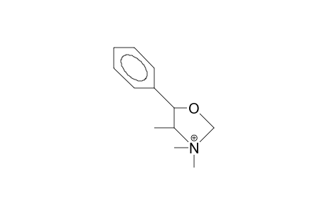 3,3,4-Trimethyl-5-phenyl-oxazolidinium cation