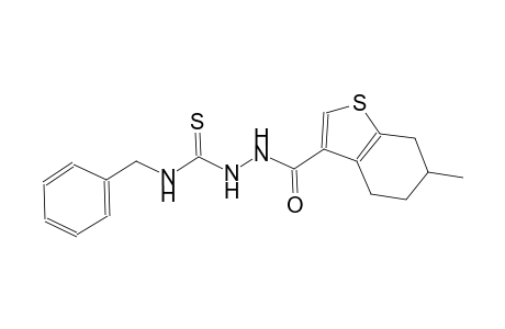 N-benzyl-2-[(6-methyl-4,5,6,7-tetrahydro-1-benzothien-3-yl)carbonyl]hydrazinecarbothioamide