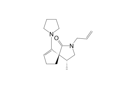 2-Allyl-4-methyl-6-pyrrolodino-2-azaspiro[4.4]non-6-en-1-one