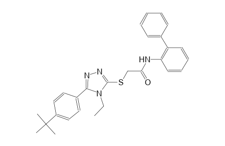 N-[1,1'-biphenyl]-2-yl-2-{[5-(4-tert-butylphenyl)-4-ethyl-4H-1,2,4-triazol-3-yl]sulfanyl}acetamide