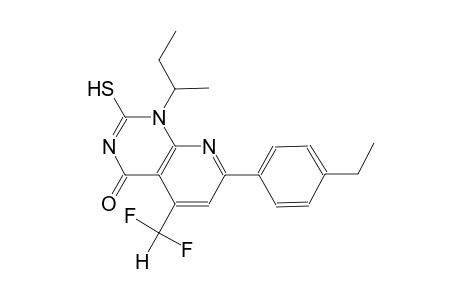 pyrido[2,3-d]pyrimidin-4(1H)-one, 5-(difluoromethyl)-7-(4-ethylphenyl)-2-mercapto-1-(1-methylpropyl)-