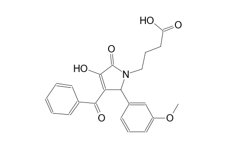 1H-pyrrole-1-butanoic acid, 3-benzoyl-2,5-dihydro-4-hydroxy-2-(3-methoxyphenyl)-5-oxo-