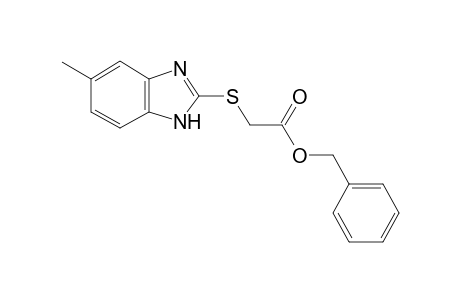 Benzyl [(5-methyl-1H-benzimidazol-2-yl)sulfanyl]acetate