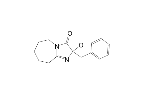 2-BENZYL-2-HYDROXY-5H-3-OXO-2,3,6,7,8,9-HEXAHYDROIMIDAZO-[1,2-A]-AZEPINE