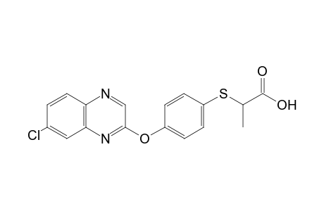 2-[4-(7-chloranylquinoxalin-2-yl)oxyphenyl]sulfanylpropanoic acid