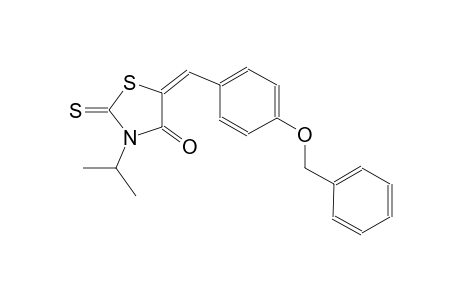 (5E)-5-[4-(benzyloxy)benzylidene]-3-isopropyl-2-thioxo-1,3-thiazolidin-4-one