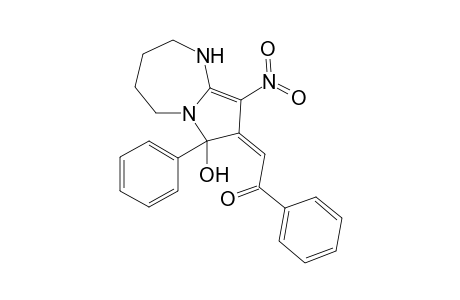 2-[7-Hydroxy-9-nitro-7-phenyl-2,3,4,5-tetrahydro-1H-pyrrolo[1,2-a][1,3]diazepin-(8Z-yliden]-1-phenyl-1-ethanone