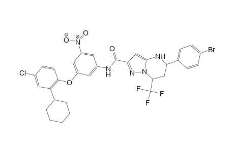 5-(4-bromophenyl)-N-[3-(4-chloro-2-cyclohexylphenoxy)-5-nitrophenyl]-7-(trifluoromethyl)-4,5,6,7-tetrahydropyrazolo[1,5-a]pyrimidine-2-carboxamide