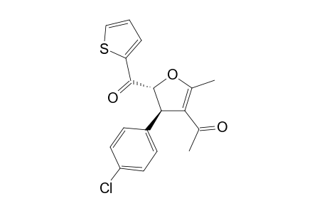 trans-4-Acetyl-2-(thien-2-ylcarbonyl)-3-(4-chlorophenyl)-5-methyl-2,3-dihydrofuran