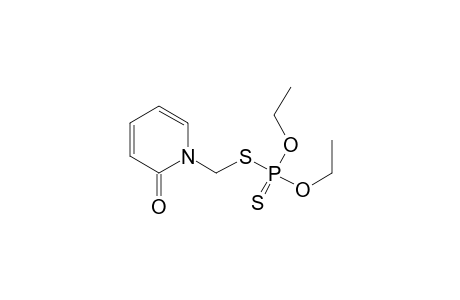 2(1H)-Pyridone, 1-(mercaptomethyl)-, S-ester with O,O-diethyl phosphorodithioate
