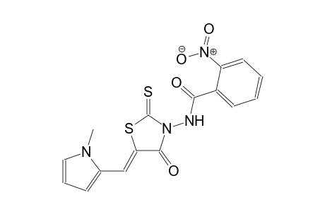 N-{(5Z)-5-[(1-methyl-1H-pyrrol-2-yl)methylene]-4-oxo-2-thioxo-1,3-thiazolidin-3-yl}-2-nitrobenzamide