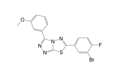 [1,2,4]triazolo[3,4-b][1,3,4]thiadiazole, 6-(3-bromo-4-fluorophenyl)-3-(3-methoxyphenyl)-