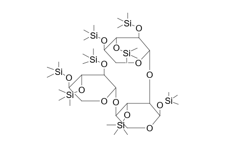 TRIMETHYLSILYL 2,4-O-BIS(2',3',4'-TRI-O-TRIMETHYLSILYL-BETA-D-XYLOPYRANOSYL)-3-O-TRIMETHYLSILYL-ALPHA-D-XYLOPYRANOSIDE