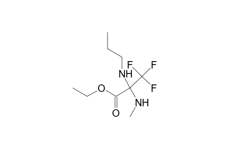 Ethyl 3,3,3-trifluoro-2-(methylamino)-2-(propylamino)propanoate