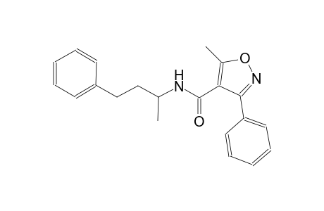 5-methyl-N-(1-methyl-3-phenylpropyl)-3-phenyl-4-isoxazolecarboxamide