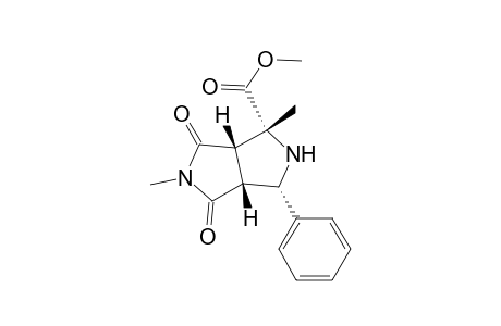 Pyrrolo[3,4-c]pyrrole-1-carboxylic acid, octahydro-1,5-dimethyl-4,6-dioxo-3-phenyl-, methyl ester, (1.alpha.,3.alpha.,3a.beta.,6a.beta.)-(.+-.)-