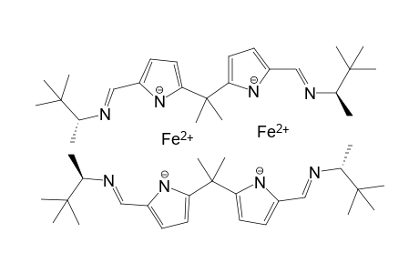 iron(II) 5,5'-(propane-2,2-diyl)bis(2-((E)-(((R)-3,3-dimethylbutan-2-yl)imino)methyl)pyrrol-1-ide)